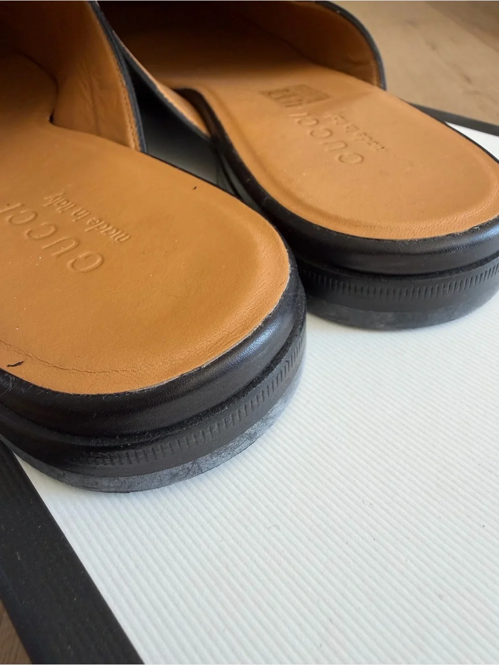 Men’s Gucci Leather Horsebit Slip-On Loafers